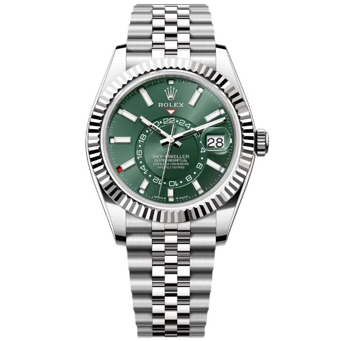 Rolex Sky Dweller Green Dial Jubilee