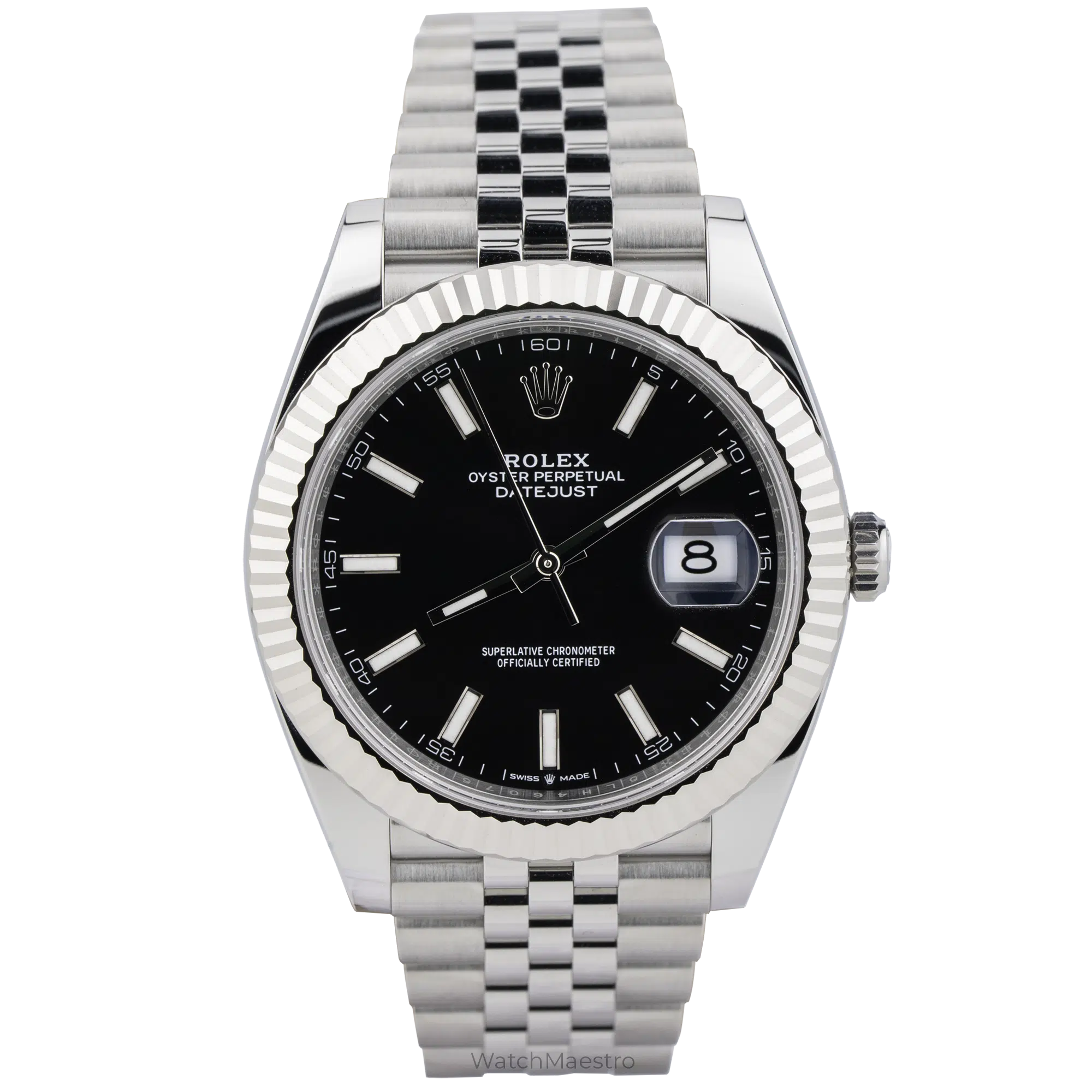 Rolex Datejust 41 Black Jubilee Fluted 9