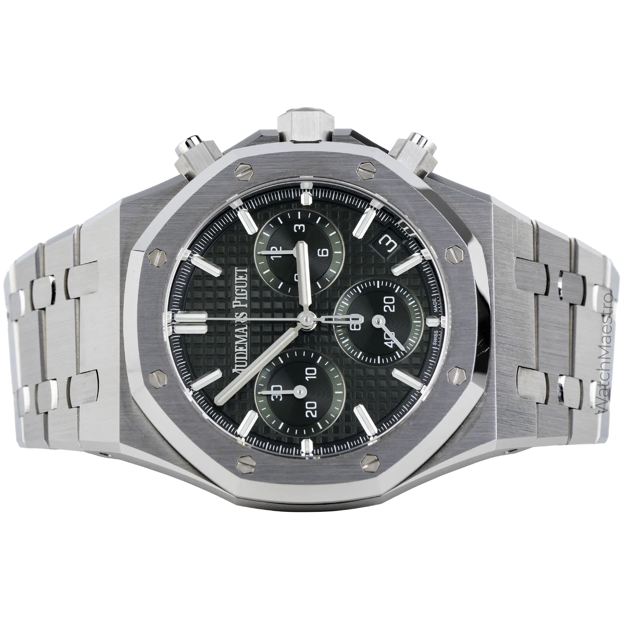 AP Royal Oak Green Chrono 1