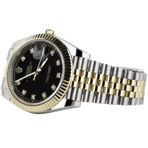 Rolex Datejust Two Tone Black Diamond 1