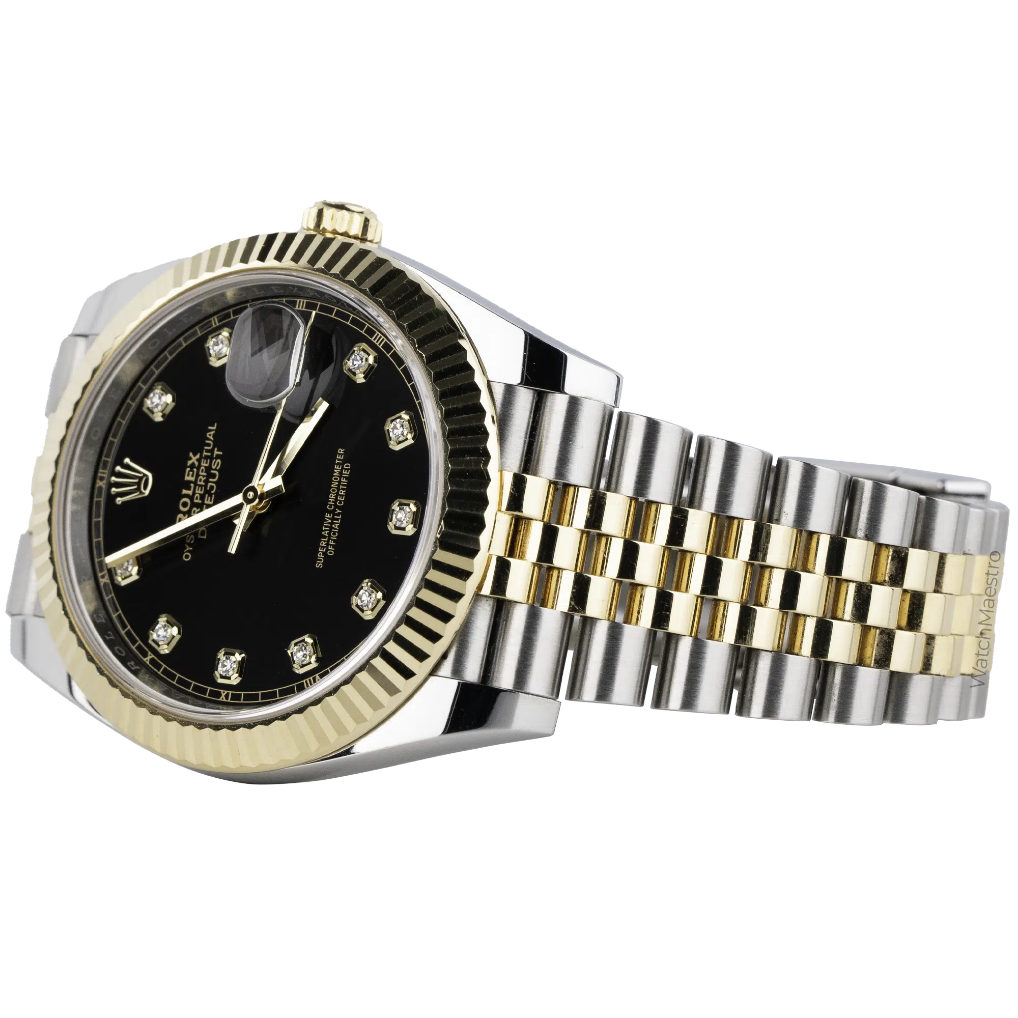 Rolex Datejust Two Tone Black Diamond 1