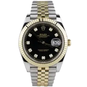 Rolex Datejust Two Tone Black Diamond 2