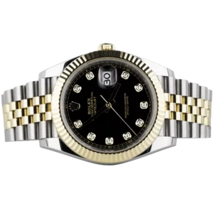 Rolex Datejust Two Tone Black Diamond 3