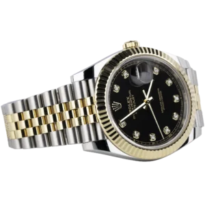Rolex Datejust Two Tone Black Diamond 4