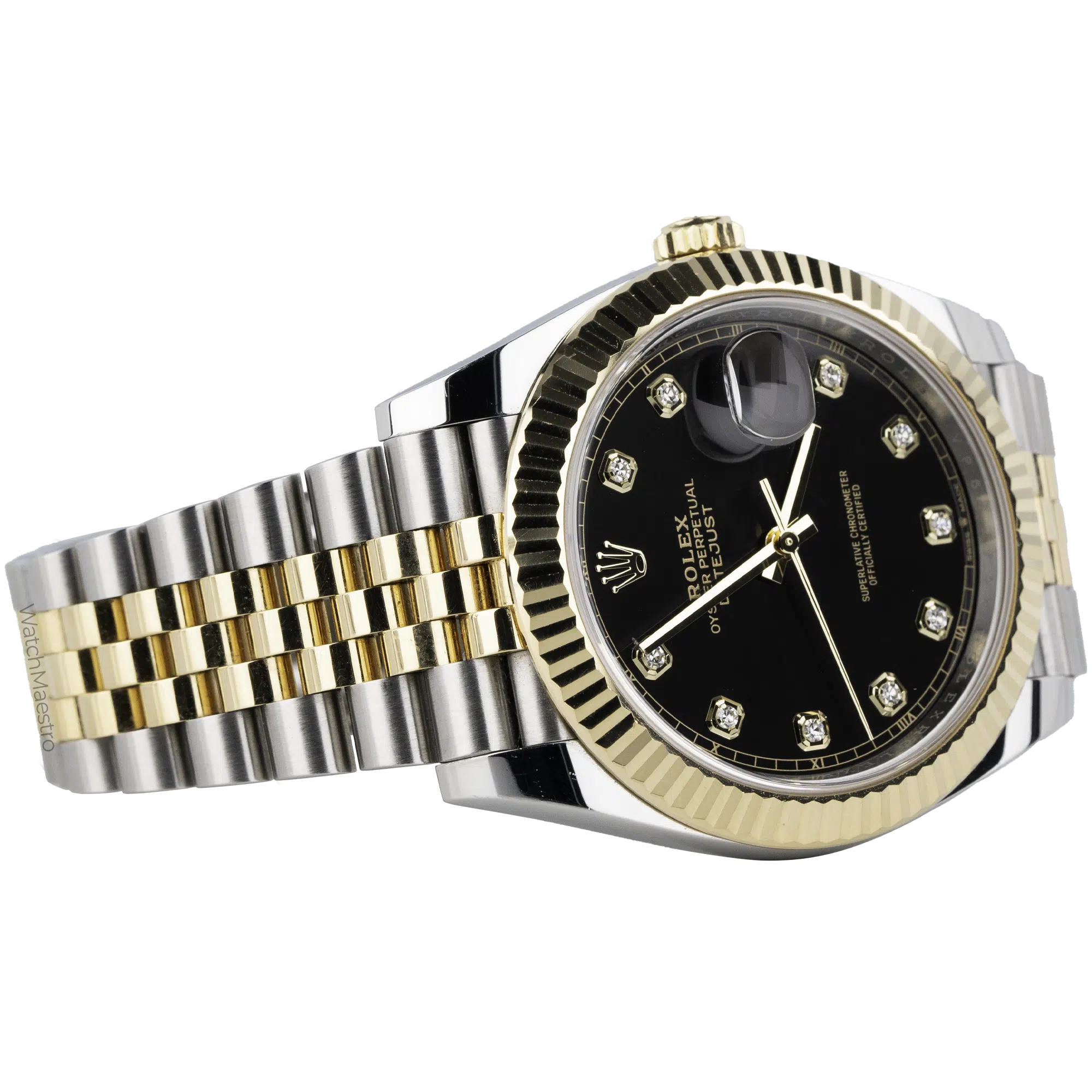 Rolex Datejust Two Tone Black Diamond 4