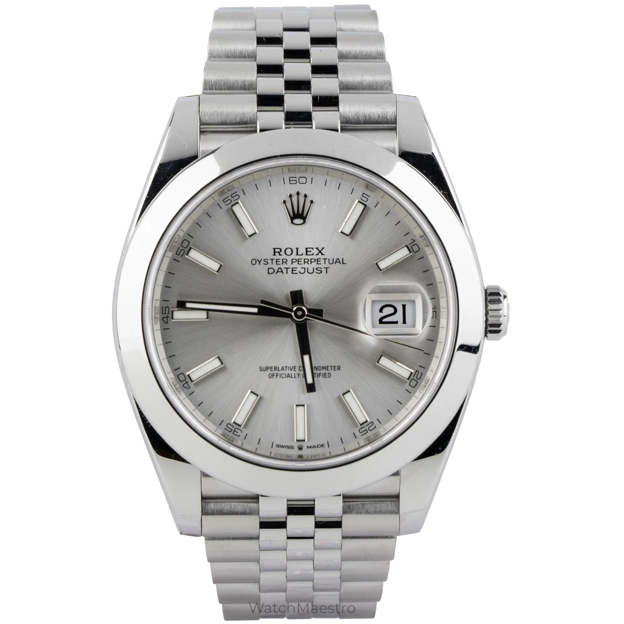 Rolex Datejust 41 Silver Smooth Jubilee (1)