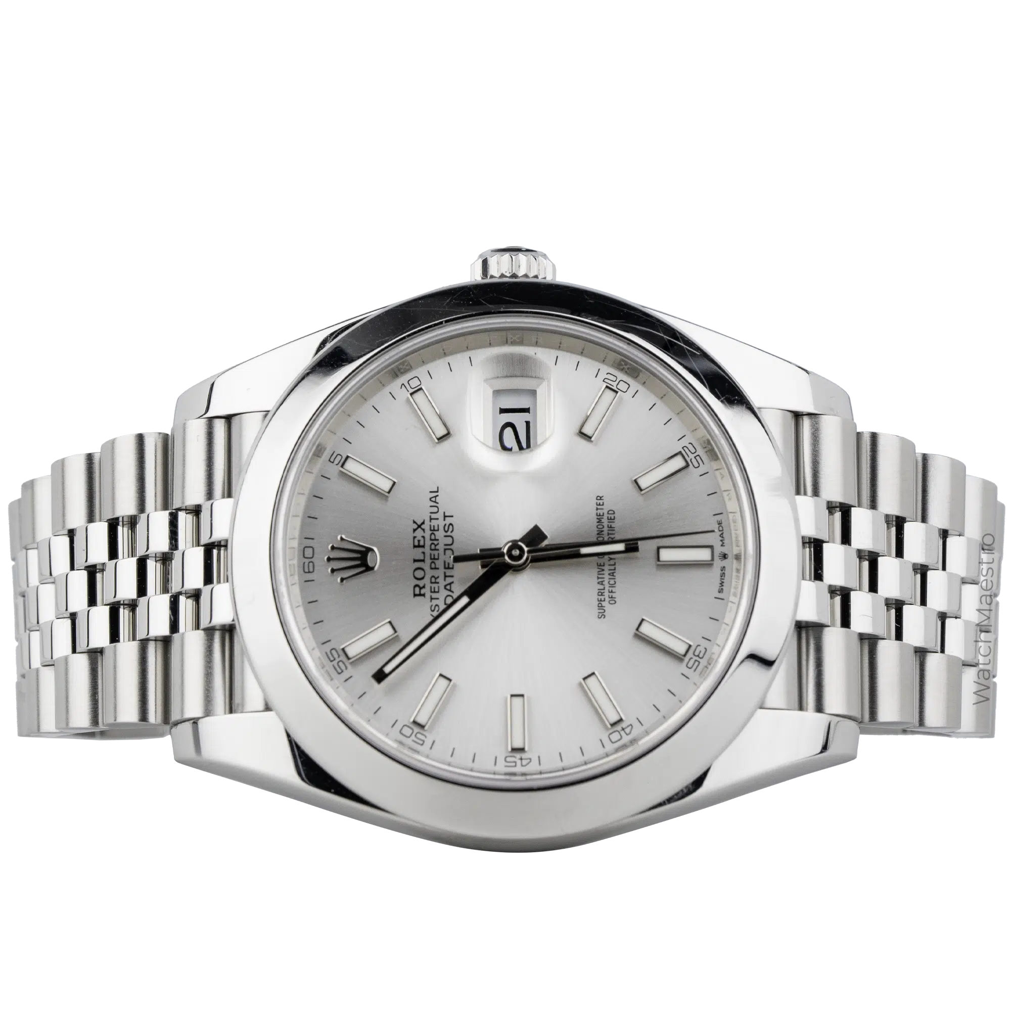 Rolex Datejust 41 Silver Smooth Jubilee (2)
