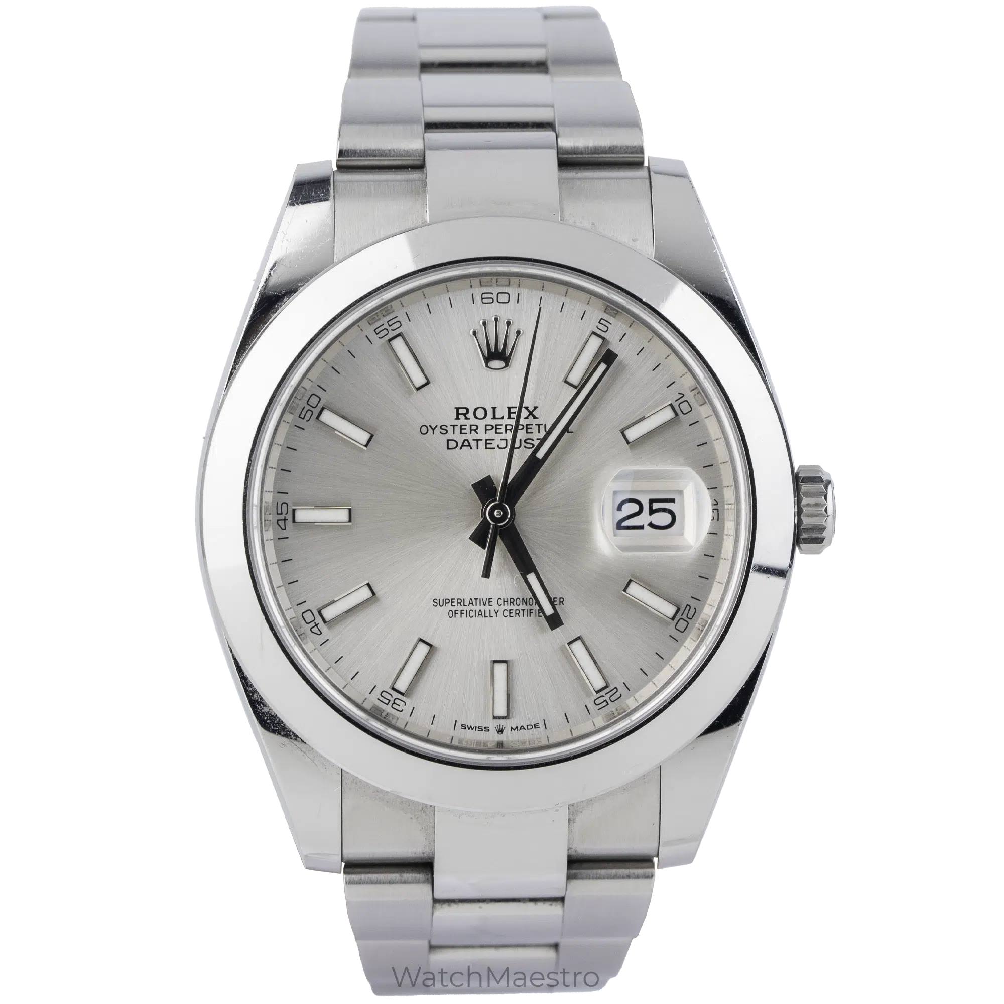 Rolex Datejust Silver Smooth Oyster (1)