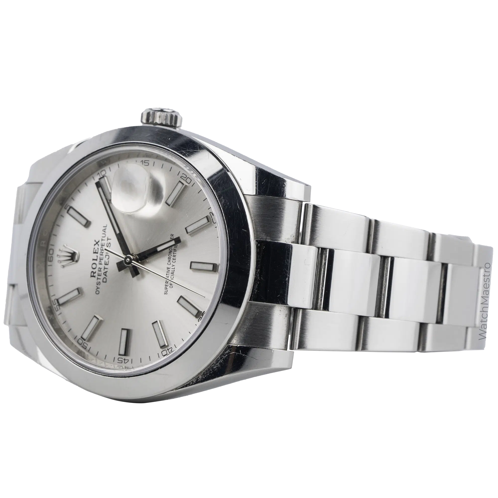Rolex Datejust Silver Smooth Oyster (3)