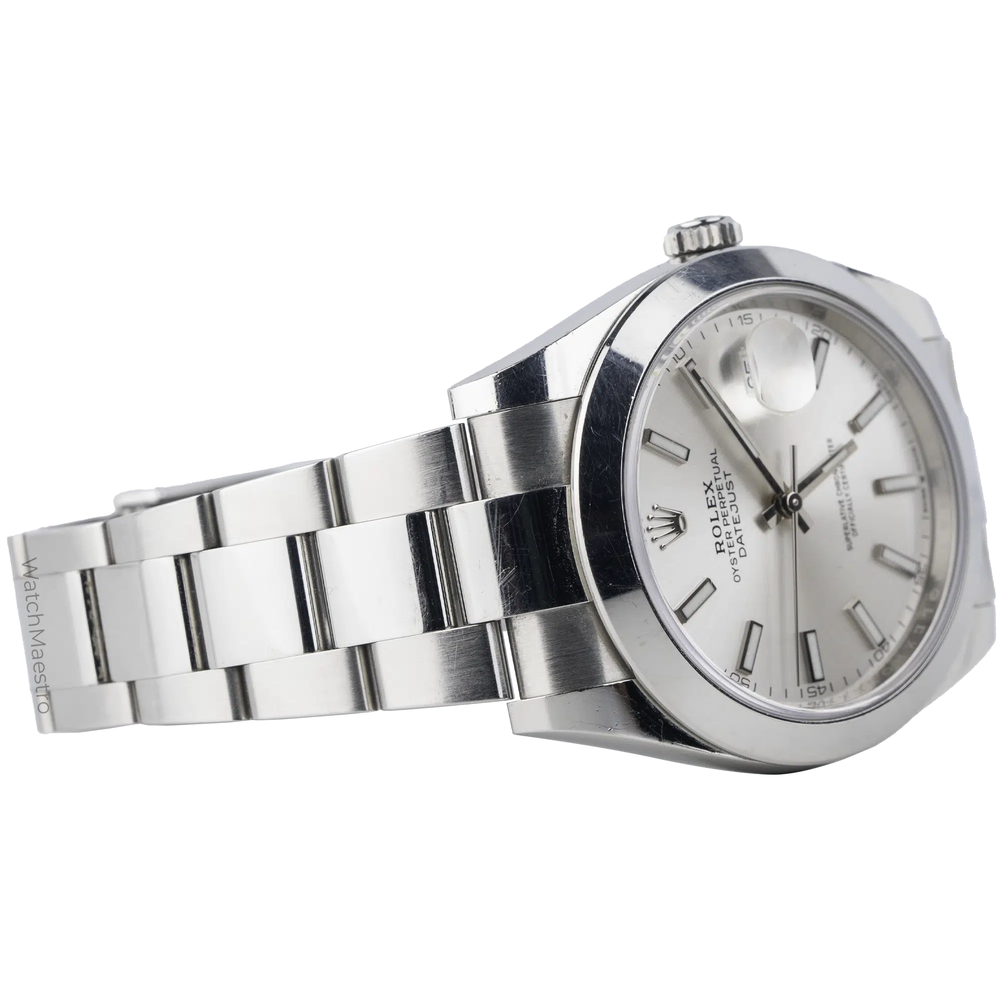Rolex Datejust Silver Smooth Oyster (4)