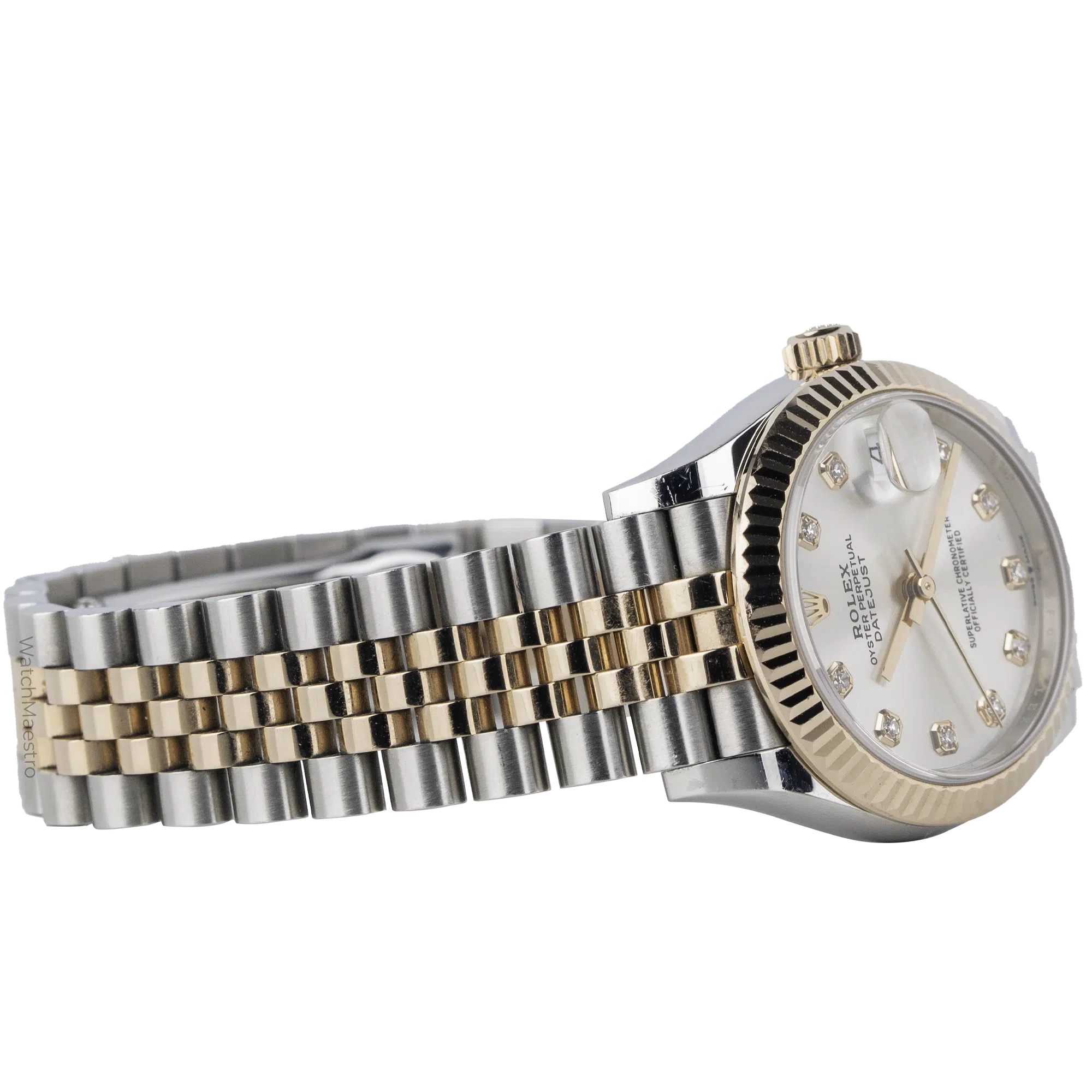 Rolex Datejust 31 Silver Diamond Used (4)