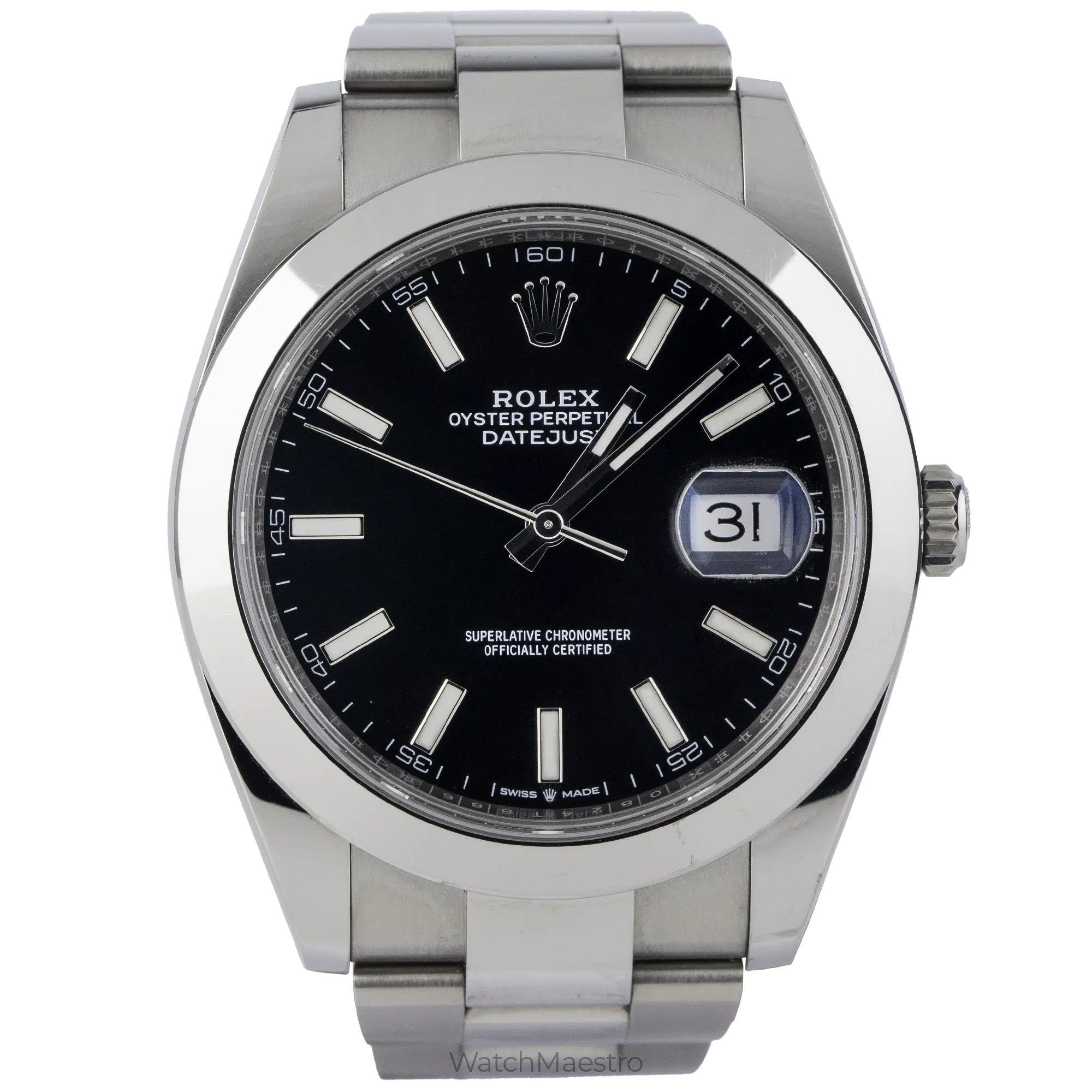 Rolex Datejust 41 Black Oyster Smooth (1)