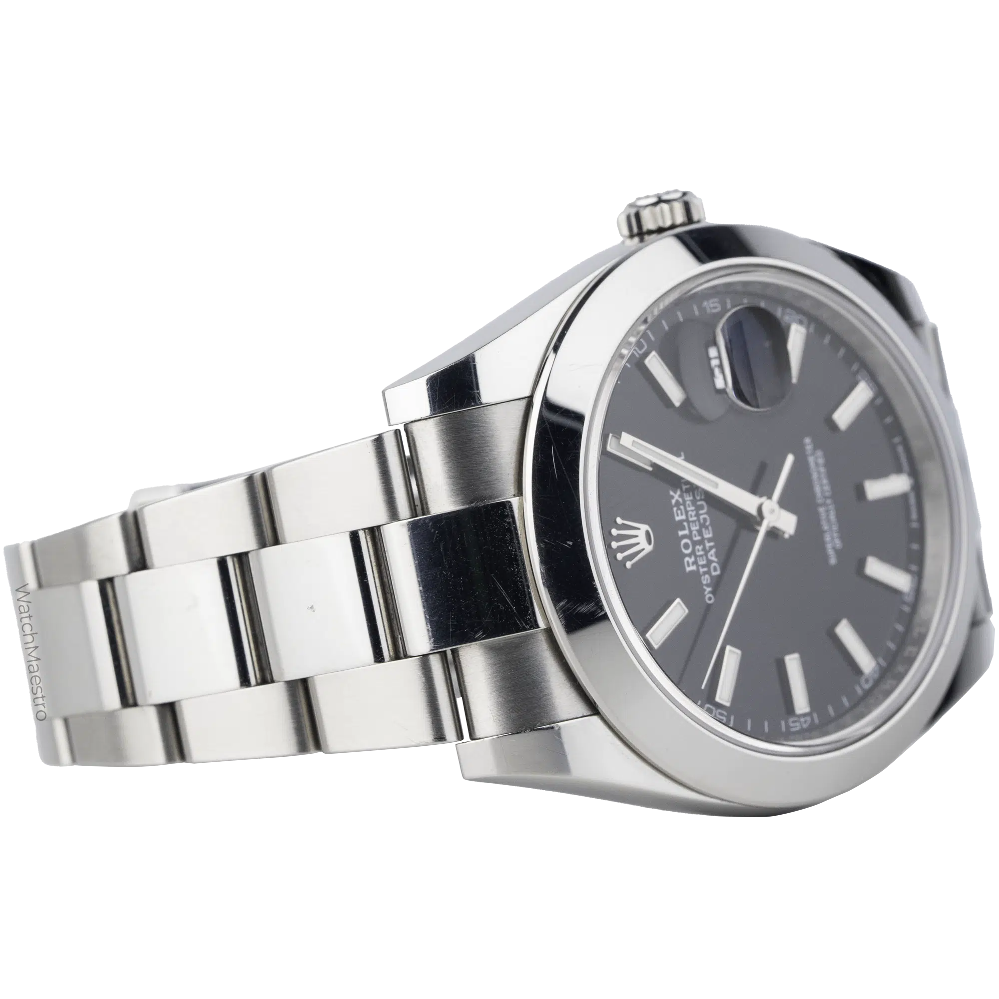 Rolex Datejust 41 Black Oyster Smooth (4)