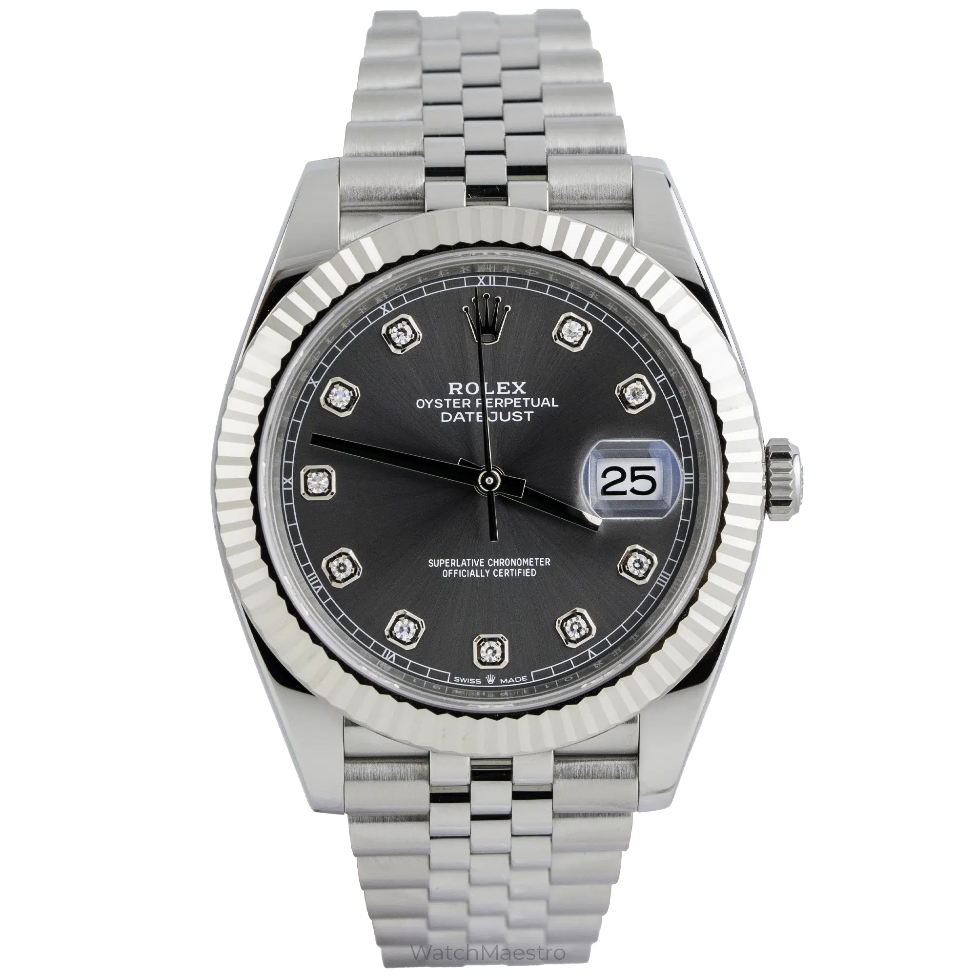 Rolex Datejust 41 Grey Diamond Dial Jubilee (1)