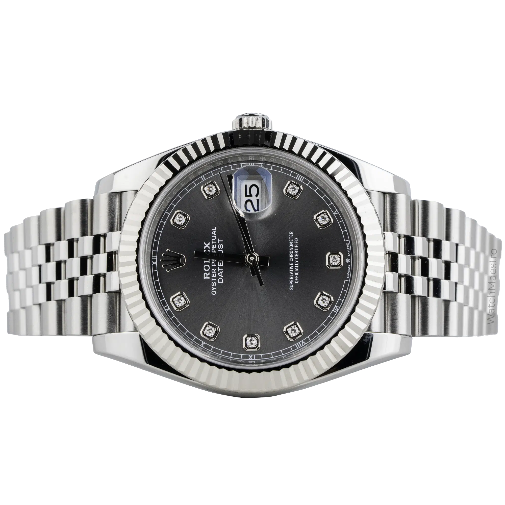 Rolex Datejust 41 Grey Diamond Dial Jubilee (2)
