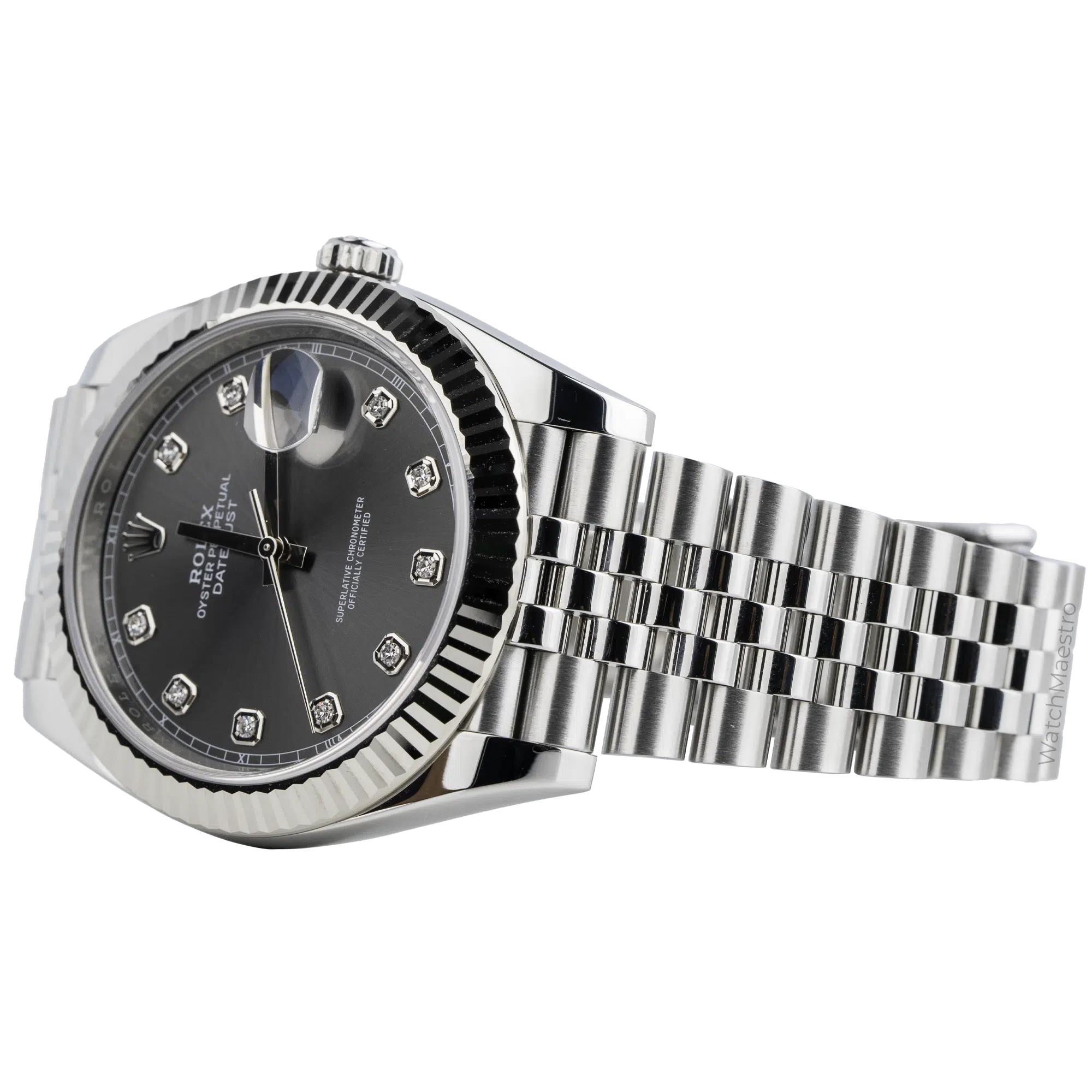 Rolex Datejust 41 Grey Diamond Dial Jubilee (3)