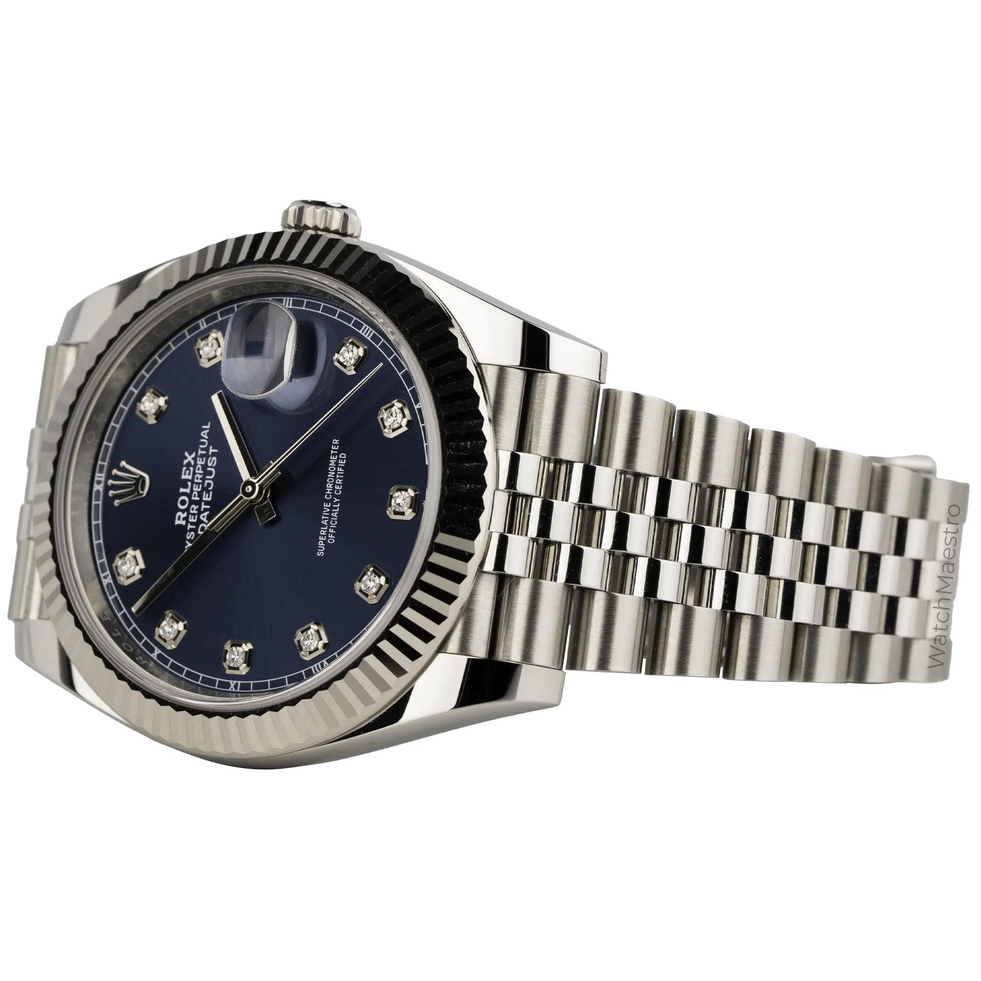 Rolex Datejust Blue Diamond Fluted Jubilee (3)