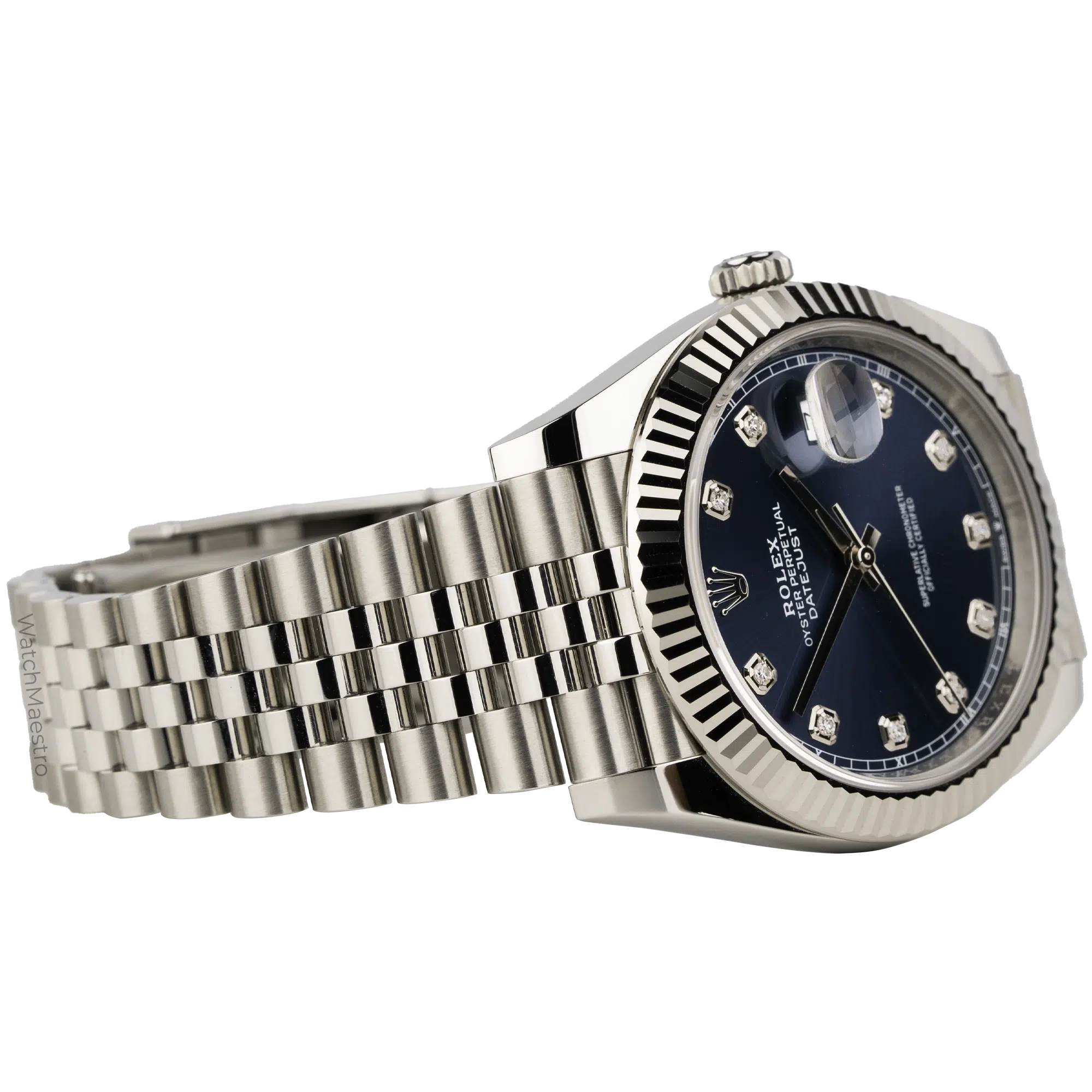 Rolex Datejust Blue Diamond Fluted Jubilee (4)