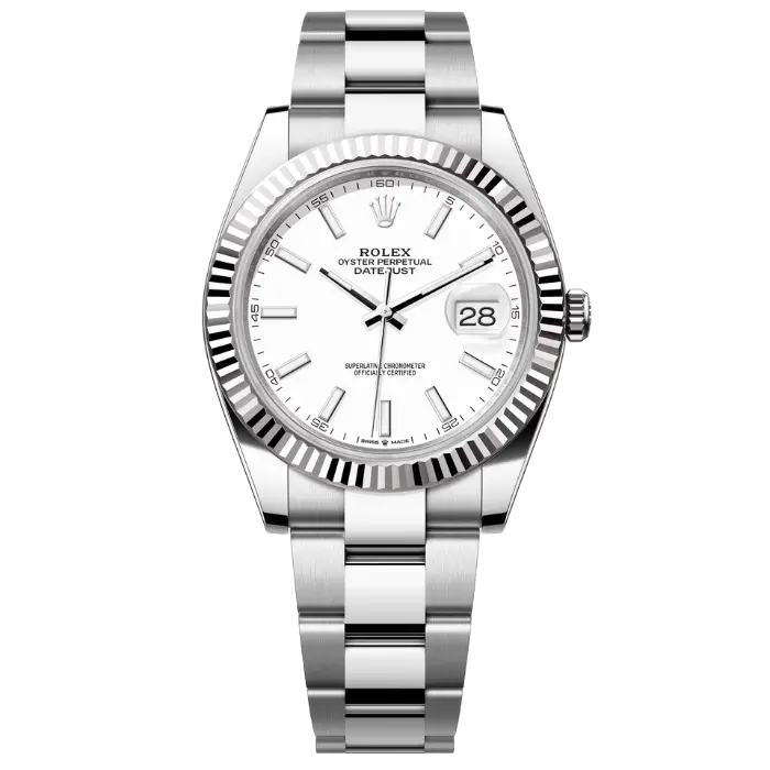 Rolex Datejust White Oyster Fluted Product