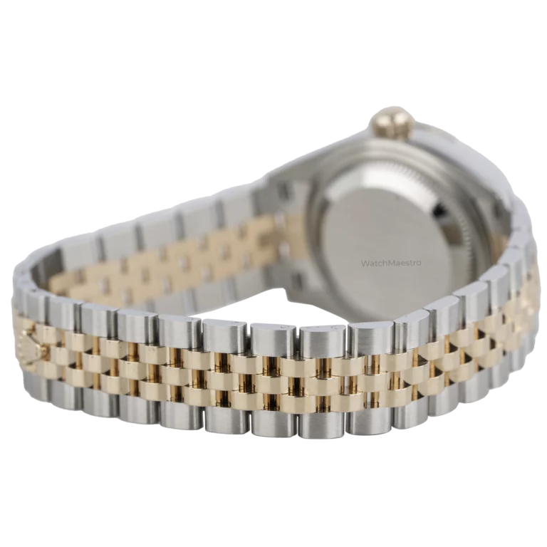 Rolex Datejust Ladies Green Diamond Rose Gold Fluted (7)