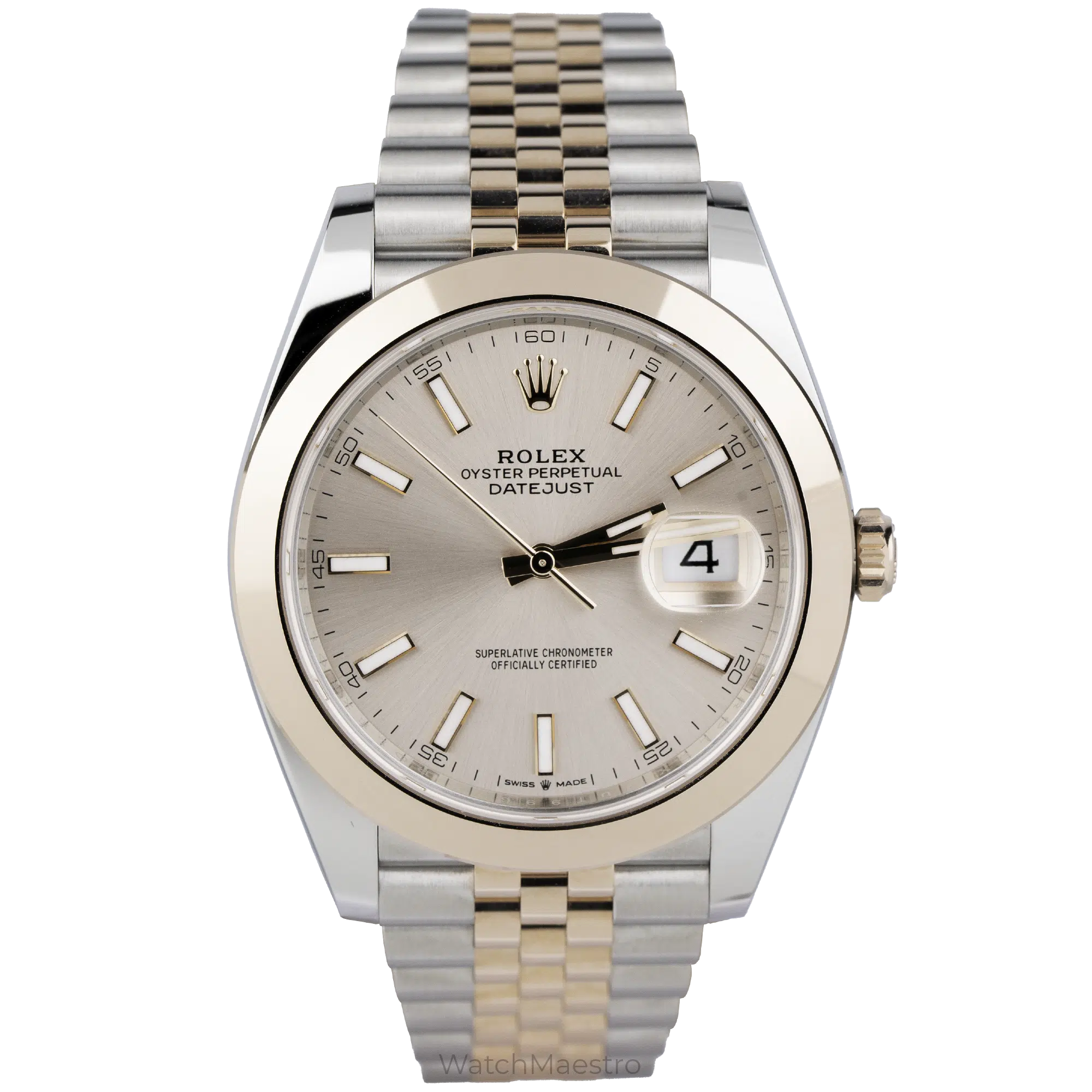 Rolex Datejust 41 Two Tone Sundust Smooth Bezel (1)