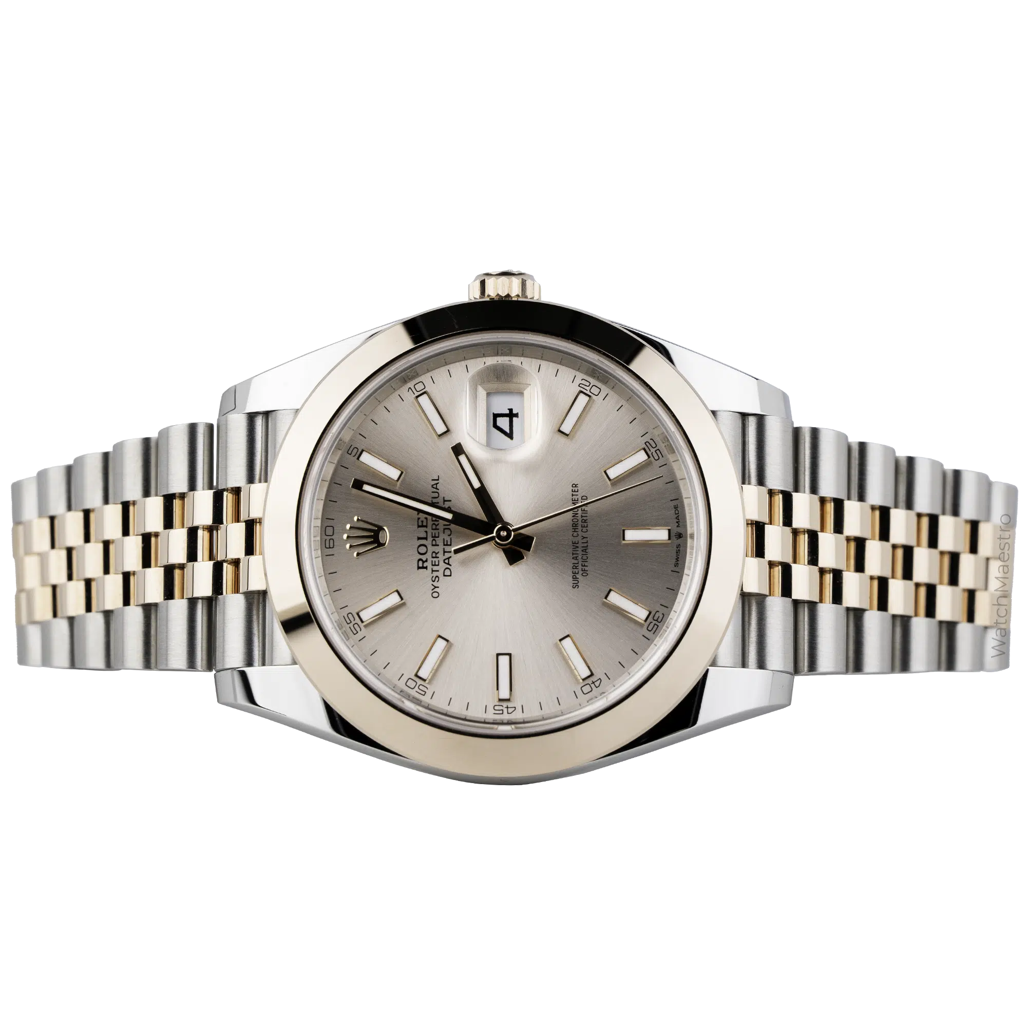 Rolex Datejust 41 Two Tone Sundust Smooth Bezel (2)