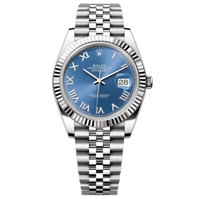 Rolex Datejust Blue Roman Fluted Jubilee Product