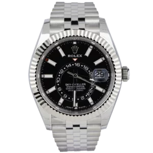 ساعة رولكس سكاي دويلر ذات المينا السوداء جوبيلي (1)