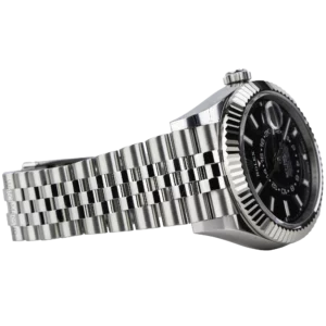 ساعة رولكس سكاي دويلر ذات المينا السوداء جوبيلي (4)