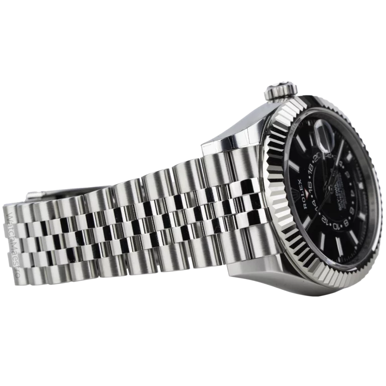 ساعة رولكس سكاي دويلر ذات المينا السوداء جوبيلي (4)