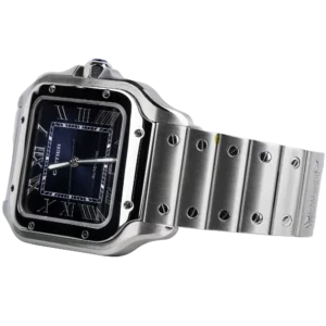Cartier Santos Steel Blue Dial (3)