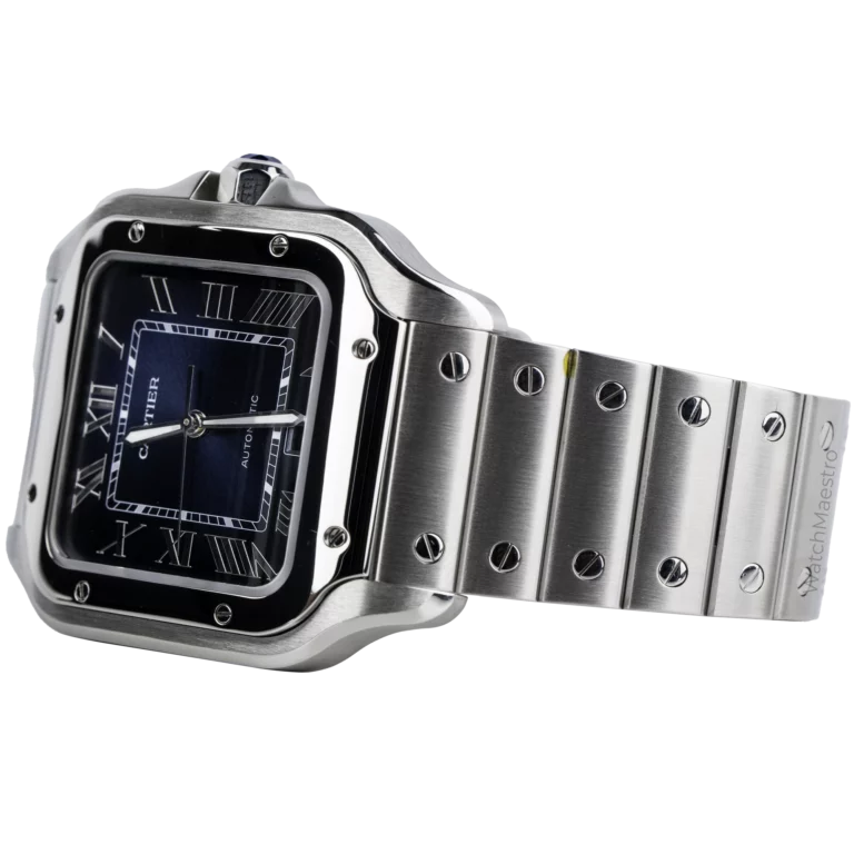 Cartier Santos Steel Blue Dial (3)