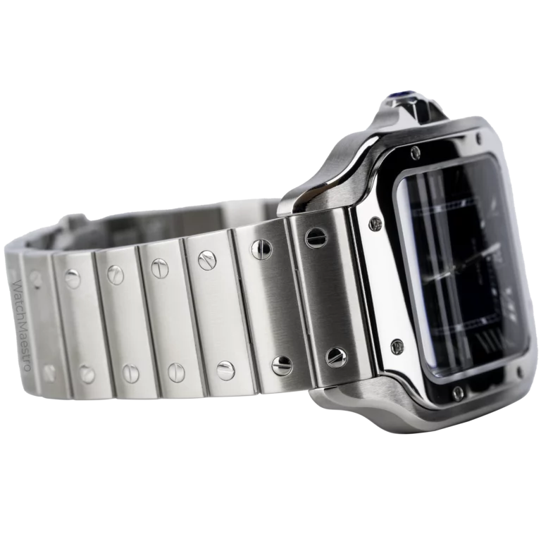 Cartier Santos Steel Blue Dial (4)