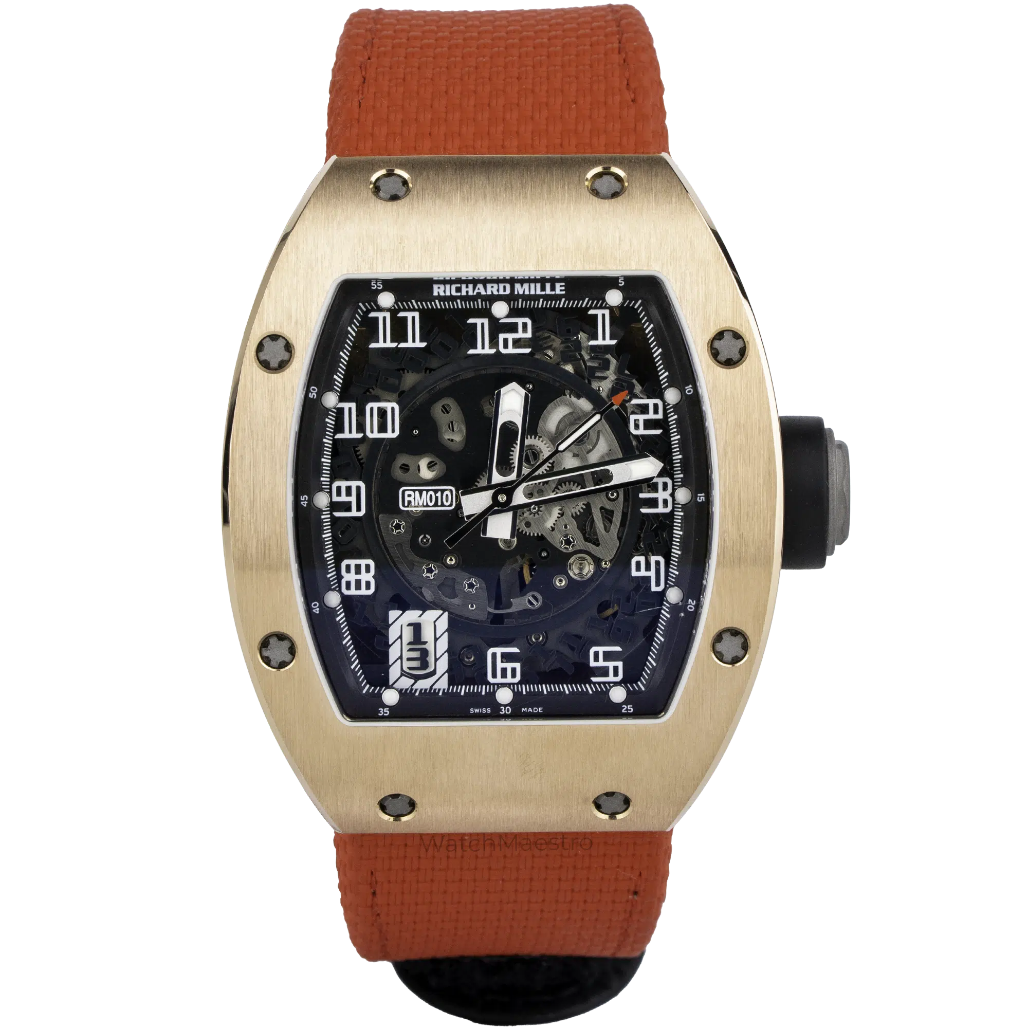 Richard Mille RM010 Rose Gold Red Strap (1)