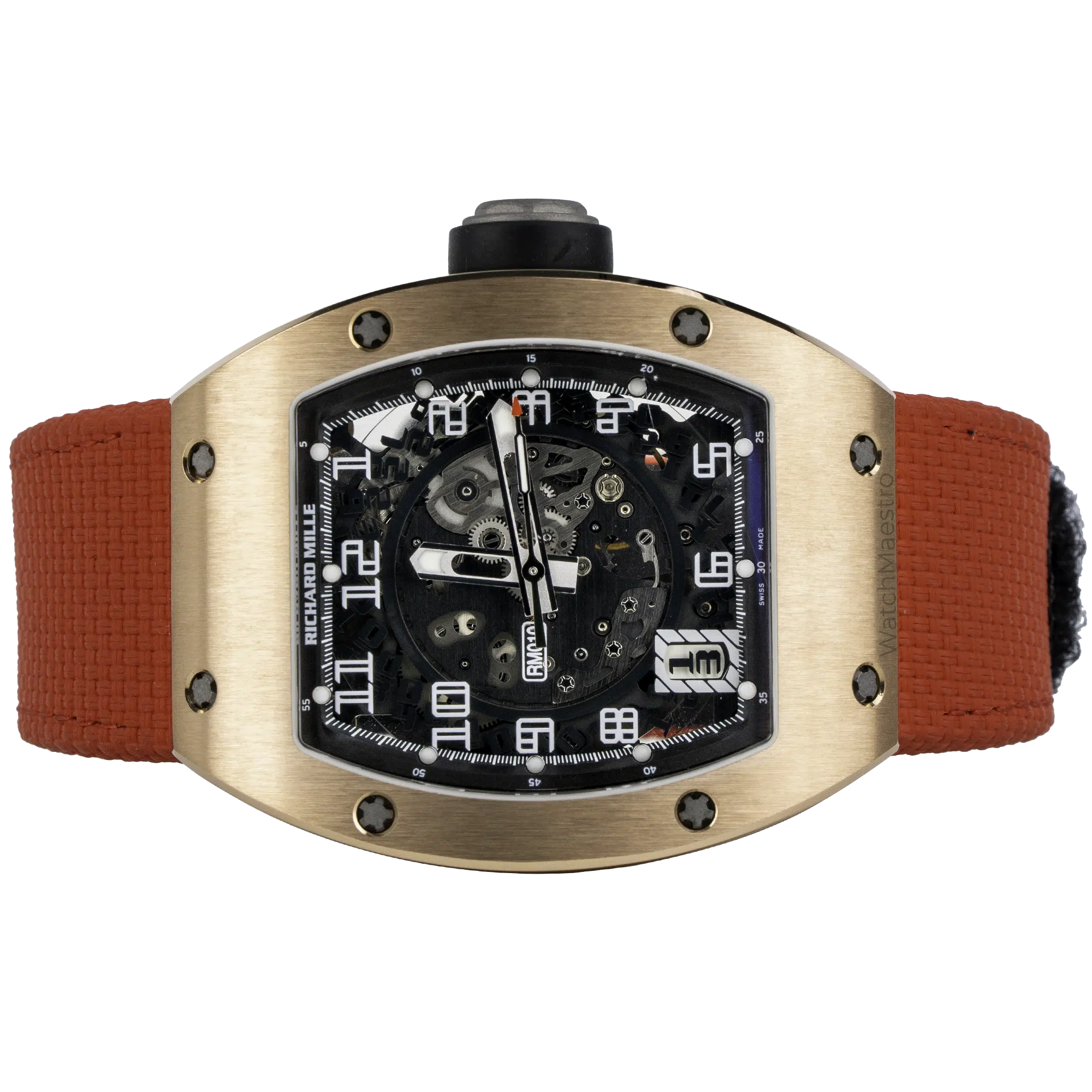 Richard Mille RM010 Rose Gold Red Strap (2)