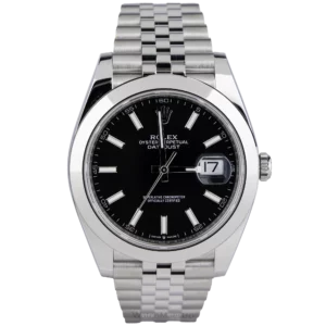 Rolex Datejust 41 Black Smooth Jubilee (1)