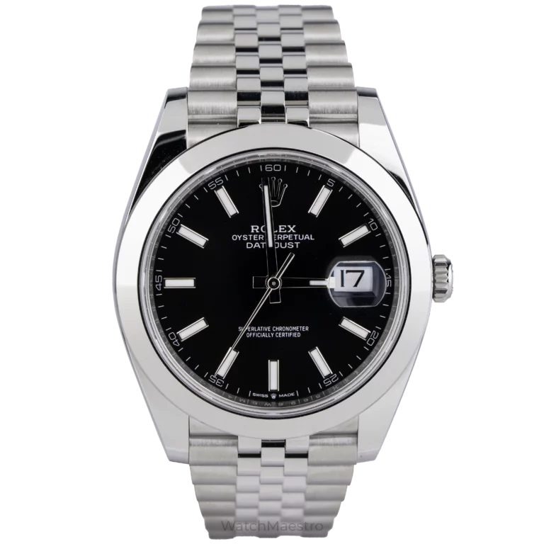 Rolex Datejust 41 Black Smooth Jubilee (1)