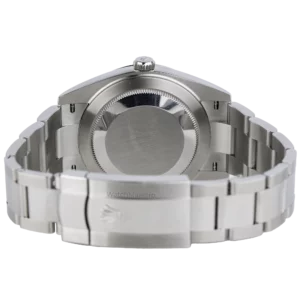 ساعة رولكس ديت جست 41 ذات الإطار الأملس باللون الأزرق أويستر (6)