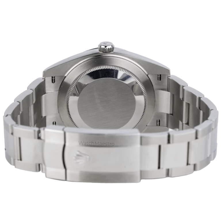 ساعة رولكس ديت جست 41 ذات الإطار الأملس باللون الأزرق أويستر (6)