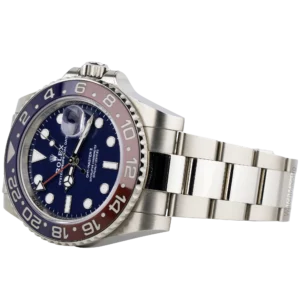 ساعة رولكس جي إم تي ماستر II من الذهب الأبيض ومينا زرقاء (3)