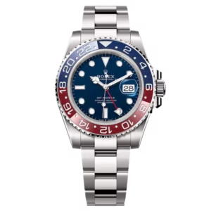 Rolex GMT Master II White Gold Blue Dial