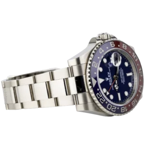 ساعة رولكس جي إم تي ماستر II من الذهب الأبيض ومينا زرقاء (4)