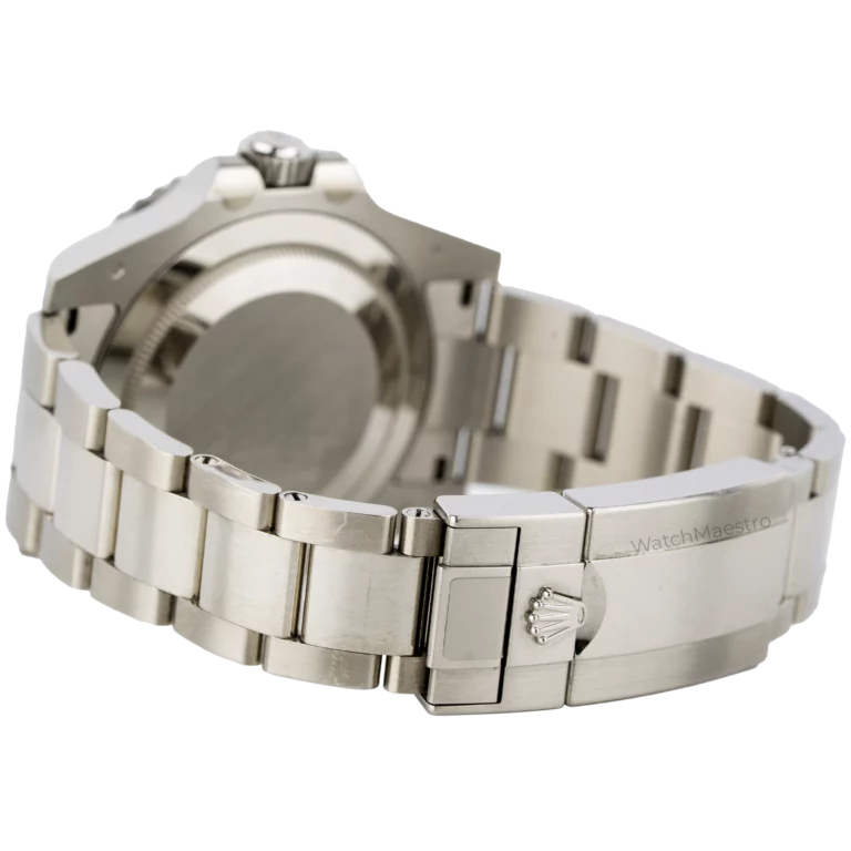 ساعة رولكس جي إم تي ماستر II من الذهب الأبيض ومينا زرقاء (8)