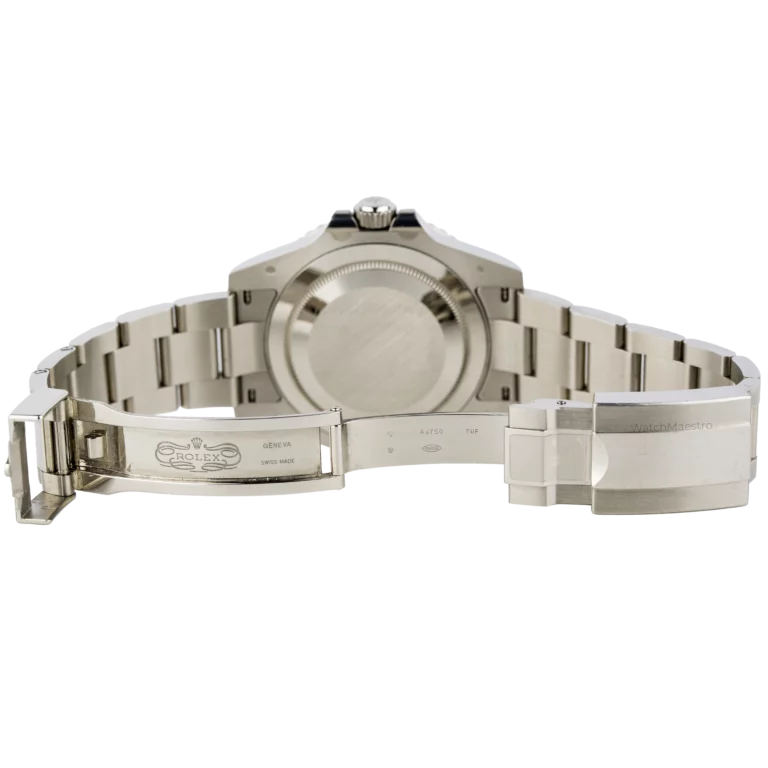 ساعة رولكس جي إم تي ماستر II من الذهب الأبيض ومينا زرقاء (9)