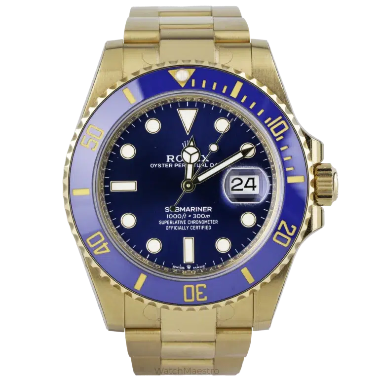 Rolex Submariner Full Yellow Gold Blue Dial (1)