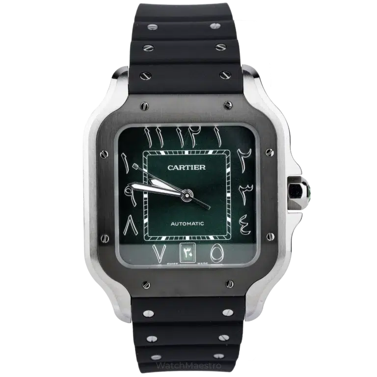Cartier Santos Green Arabic (1)