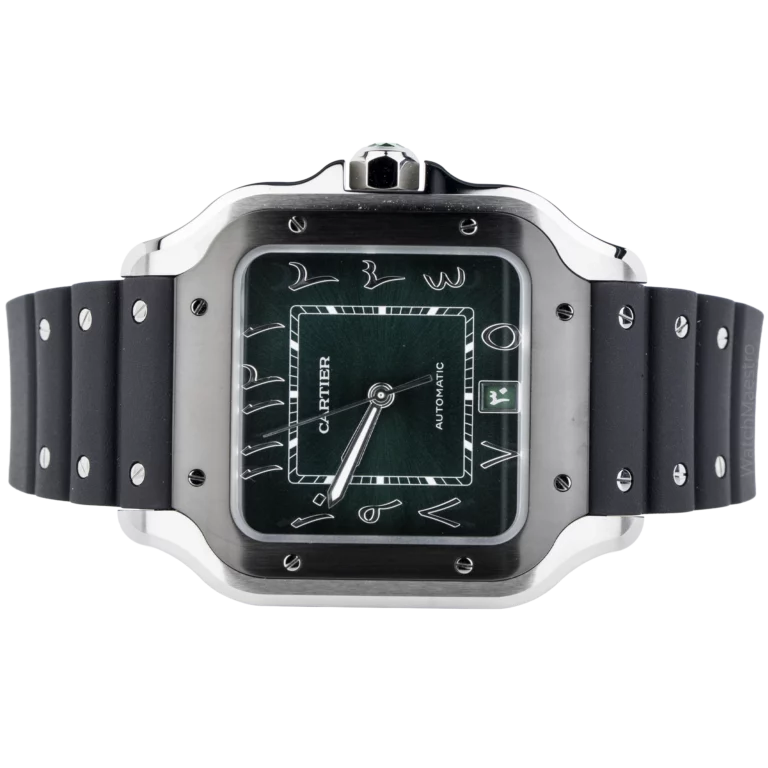 Cartier Santos Green Arabic (2)