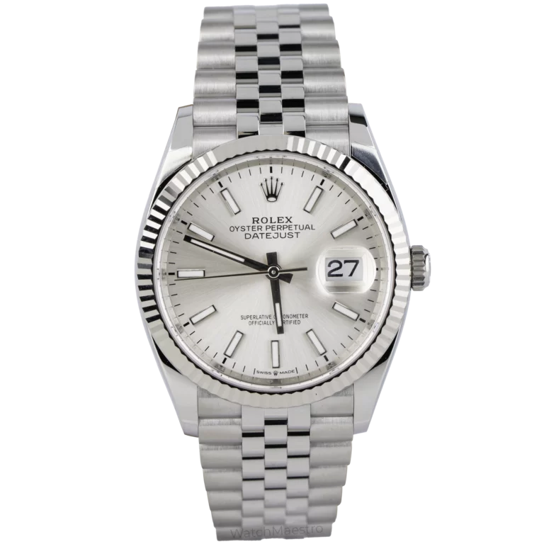 رولكس ديت جست 36 فضية مزركشة (1)