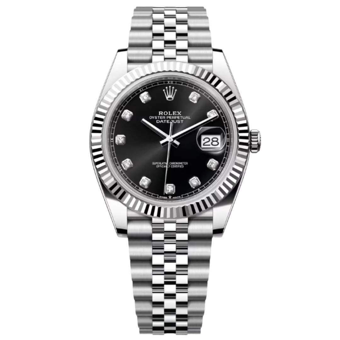 Rolex Datejust 41 Black Diamond Fluted Jub Product