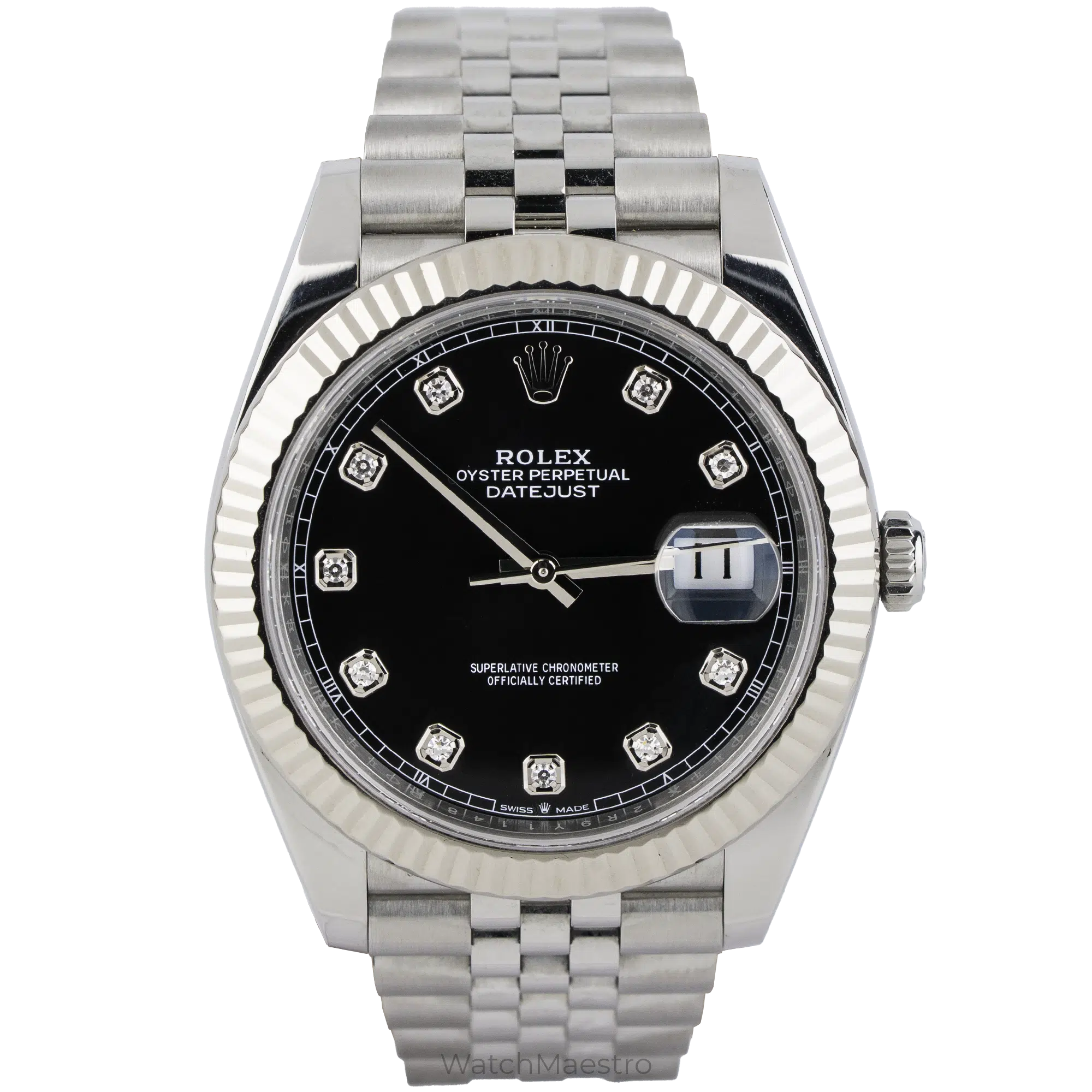 Rolex Datejust 41 Black Diamond Fluted Jubilee (1)